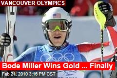 Bode Miller Wins Gold ... Finally