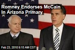 Romney Endorses McCain In Arizona Primary