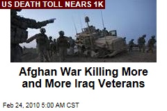 Afghan War Killing More and More Iraq Veterans