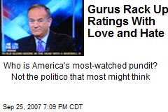 Gurus Rack Up Ratings With Love and Hate