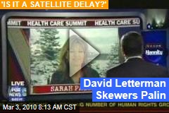 David Letterman Skewers Palin