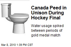 Canada Peed in Unison During Hockey Final