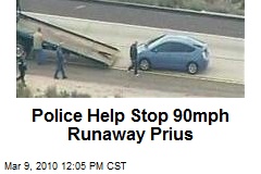 Police Help Stop 90mph Runaway Prius