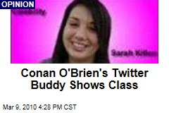 Conan O'Brien's Twitter Buddy Shows Class