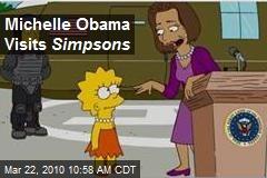 Michelle Obama Visits Simpsons