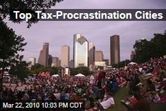 Top Tax-Procrastination Cities