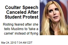 Coulter Speech Canceled After Student Protest