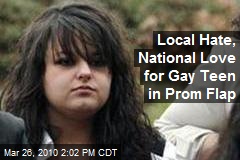 Local Hate, National Love for Gay Teen in Prom Flap