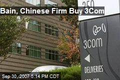 Bain, Chinese Firm Buy 3Com