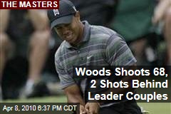 Woods Shoots 68, 2 Shots Behind Leader Couples