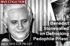 Benedict Stonewalled on Defrocking Pedophile Priest