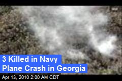 3 Killed in Navy Plane Crash in Georgia