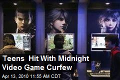 Teens Hit With Midnight Video Game Curfew