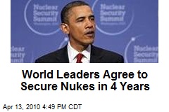 World Leaders Agree to Secure Nukes in 4 Years
