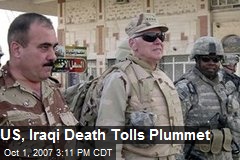 US, Iraqi Death Tolls Plummet