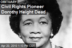 Civil Rights Pioneer Dorothy Height Dead