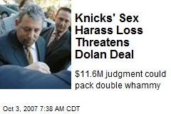 Knicks' Sex Harass Loss Threatens Dolan Deal