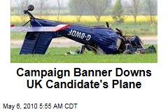 UK Candidate's Banner Crashes Plane