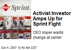 Activist Investor Amps Up for Sprint Fight