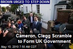 Cameron, Clegg Scramble to Form UK Government
