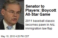 Senator to Players: Boycott All-Star Game