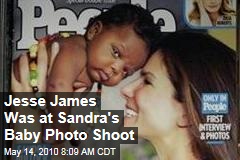 Jesse James Was at Sandra's Baby Photo Shoot