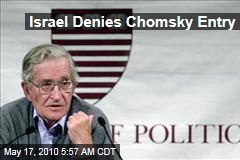 Israel Denies Chomsky Entry