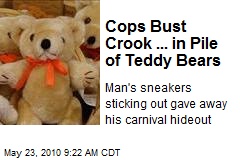 Cops Bust Crook ... in Pile of Teddy Bears