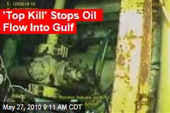 'Top Kill' Stops Oil Flow Into Gulf