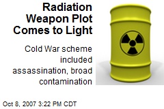 Radiation Weapon Plot Comes to Light