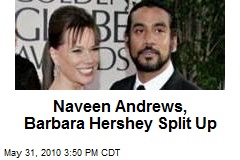 Naveen Andrews, Barbara Hershey Split Up