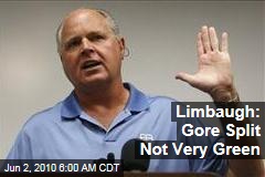 Limbaugh: Gore Split Not Very Green