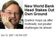 New World Bank Head Stakes Out Own Ground