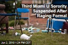 Third Miami U Sorority Suspended After Raging Formal