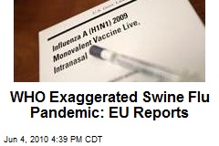 WHO Exaggerated Swine Flu Pandemic: EU Reports