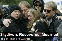Skydivers Recovered, Mourned