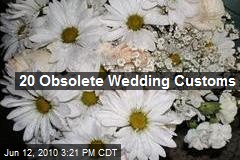 20 Obsolete Wedding Customs
