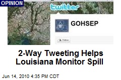 2-Way Tweeting Helps Louisiana Monitor Spill