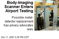 Body-Imaging Scanner Enters Airport Testing