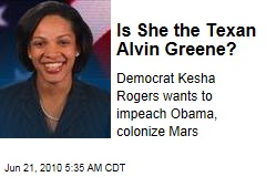 Is She the Texan Alvin Greene?