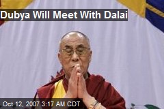 Dubya Will Meet With Dalai