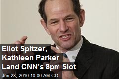 Eliot Spitzer, Kathleen Parker Land CNN's 8pm Slot