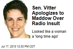 Sen. Vitter Apologizes to Maddow Over Radio Insult