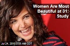 Women Are Most Beautiful at 31: Study