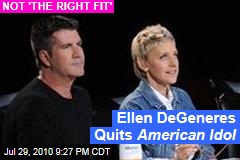 Ellen DeGeneres Quits American Idol