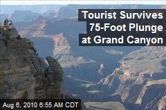 Tourist Survives 75-Foot Plunge From Grand Canyon