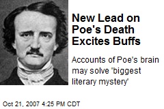 New Lead on Poe's Death Excites Buffs