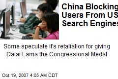 China Blocking Users From US Search Engines