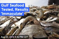 Gulf Seafood Clean of Oil, Dispersants: Study