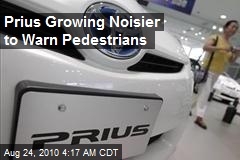 Prius Getting Noisier to Warn Pedestrians